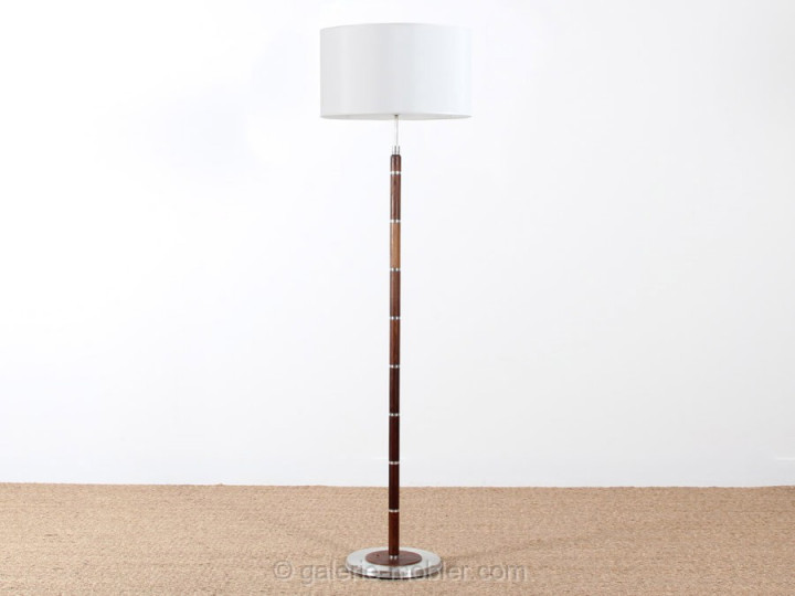 Lampadaire scandinave en palissandre de Rio