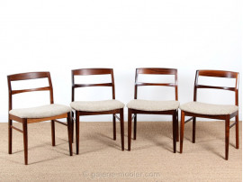 Set of 4 Scandinavian rosewood chairs