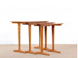 Scandinavian nesting tables in teak (1950)