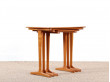 Tables gigognes scandinaves en teck (1950)