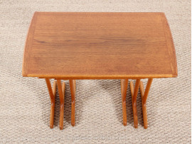 Scandinavian nesting tables in teak (1950)