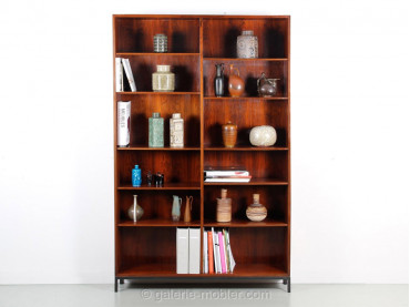 Scandinavian open bookcase in rosewood