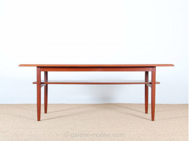 Grande table basse scandinave en teck