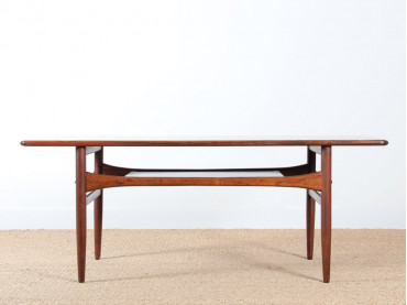 Table basse scandinave en palissandre de Rio