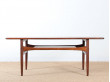 Table basse scandinave en palissandre de Rio