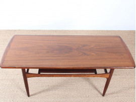 Table basse scandinave en palissandre de Rio