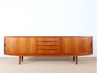 Long Scandinavian sideboard in teak