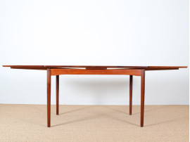 Scandinavian dining table in teak 4/6 seats