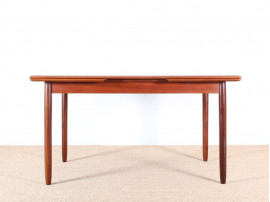 Extendable dining table in teak, 4 to 8 people