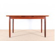 Extendable dining table in teak, 4 to 8 people