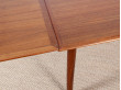 Extendable dining table in teak, 4 to 8 people