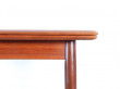 Extendable dining table in teak, 4 to 8 people