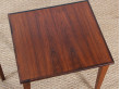 Pair of little coffee or occasional tables in Rio rosewood