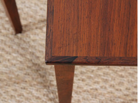 Pair of little coffee or occasional tables in Rio rosewood