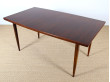 Rectangular dining table in rosewood, 6/10 people