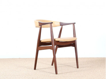 Scandinavian desk chair in teak