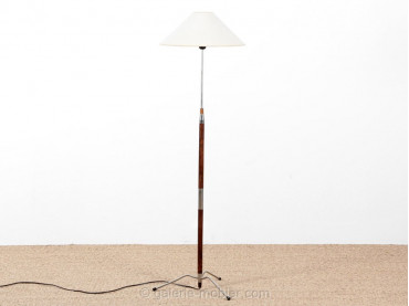 Scandinavian floor lamp in rosewood