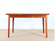 Scandinavian dining table in teak 4/8 people.