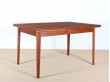 Scandinavian dining table in teak 4/8 people.