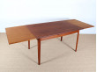 Scandinavian dining table in teak 4/8 people.