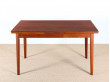 Scandinavian dining table in teak 4/8 people.