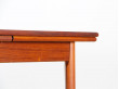 Scandinavian dining table in teak 4/8 people.