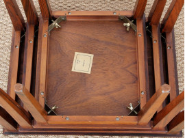 Set of three nesting tables in rosewood