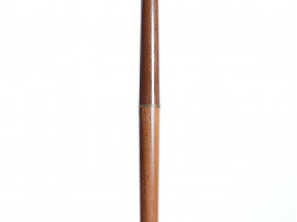 Scandinavian floor lamp with two lights, in teak