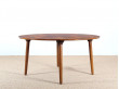 Scandinavian round coffee table in Rio rosewood