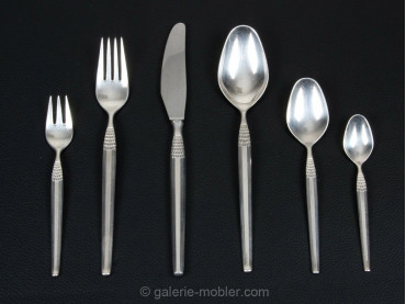 Set of scandinavian silverplate cutlery Cheri for 12 people, 76 pieces.