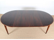 Table ronde extensible scandinave en palissandre de Rio