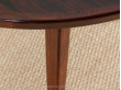 Table ronde extensible scandinave en palissandre de Rio