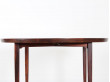 Table ronde extensible scandinave en palissandre de Rio