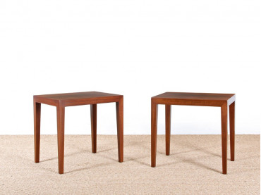 Pair of coffee / occasional tables in Rio rosewood 