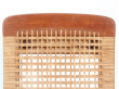 Scandinavian teak and cane stool