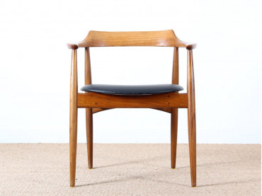 Scandinavian desk chair in teak