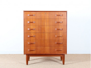 Scandinavian chest of drawers or chiffonier with 7 drawers