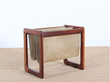 Scandinavian magazine rack in rosewood