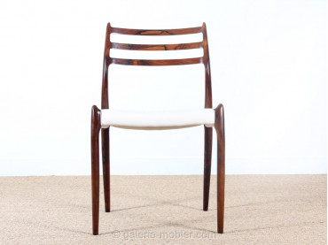 suite de 6 chaises 78 de niels O. Moller palissandre de rio design danois design scandinave neuf