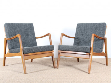 Paire de fauteuils scandinaves