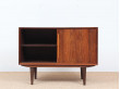 Small danish modern sideboard Rio rosewwod with 2 sliding doors