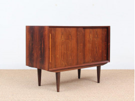 Small danish modern sideboard Rio rosewwod with 2 sliding doors