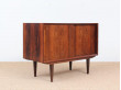 Small danish modern sideboard Rio rosewwod with 2 sliding doors