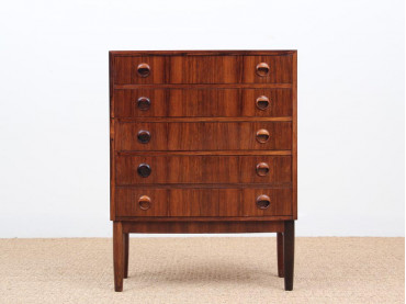 Small danish modern chest of drawers in Rio rosewood