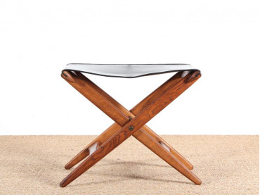 Danish mid-century folding stool by Östen Kristiansson