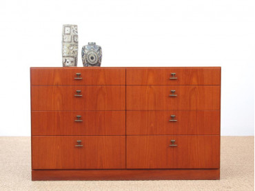 Danish mid-century modern teck chest of drawers