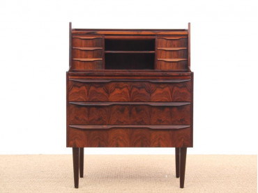 Danish mid-century modern secretary in Rio rosewood.