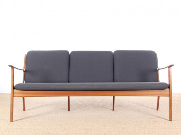 Danish mid-century modern sofa 3 seats  by Ole Wanscher