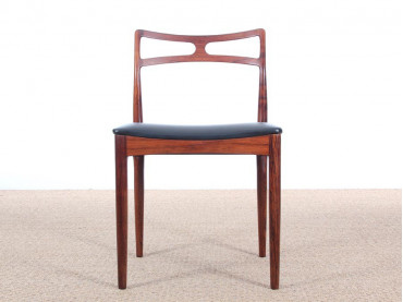 Mid-Century Modern Danish  set  of 4 dining chairs in Rio rosewood  by Johannes Andersen