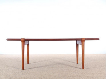 Danish mid-century modern coffee table in teak